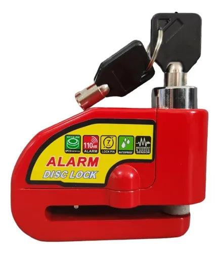 Candado Traba Disco Con Alarma Moto Gr
