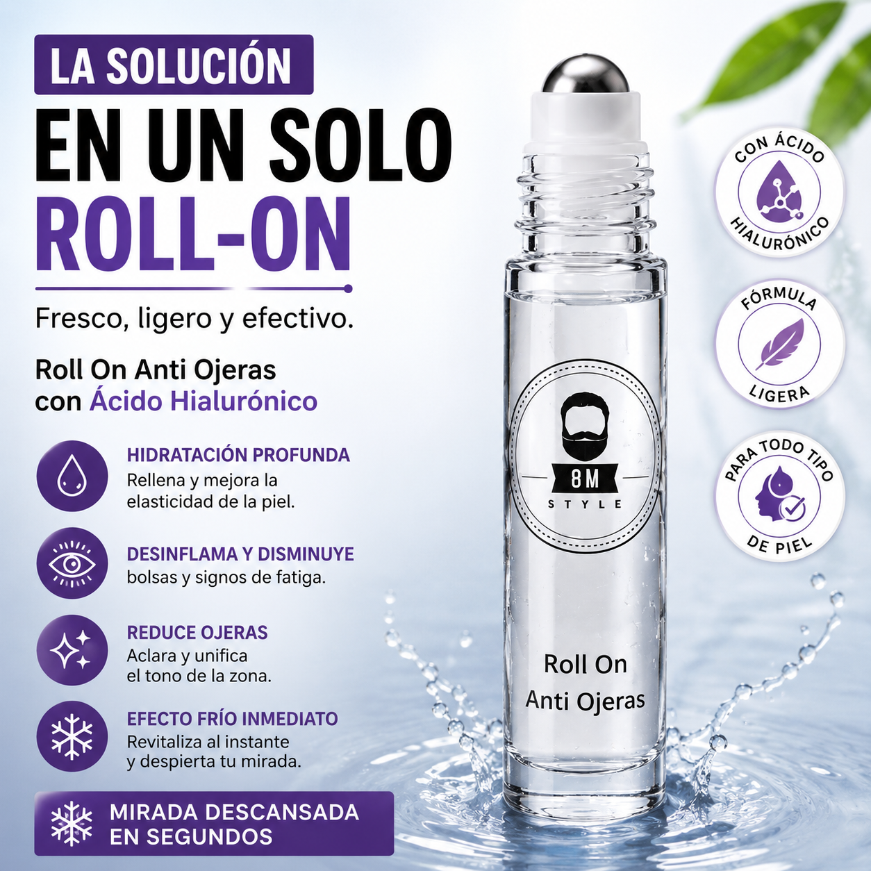 ROLL-ON ANTIOJERAS — MIRADA FRESCA Y DESCANSADA ✨👁️
